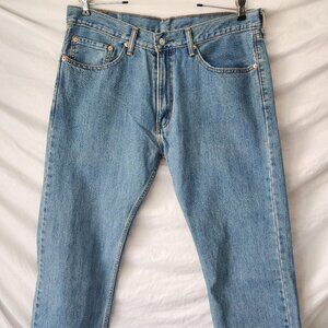 Levi’s 505 Men’s Jeans 36x30 Regular Fit 100% Cotton Medium Wash